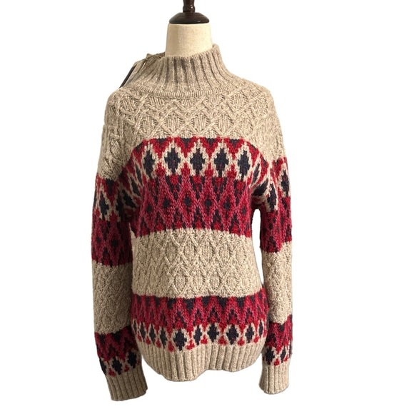 Faherty Sweaters - Faherty NWT Women’s Fair Isle Turtleneck Sweater